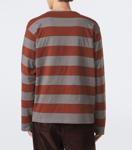 Camiseta de jersey de algodón a rayas - Miu Miu - Modalova