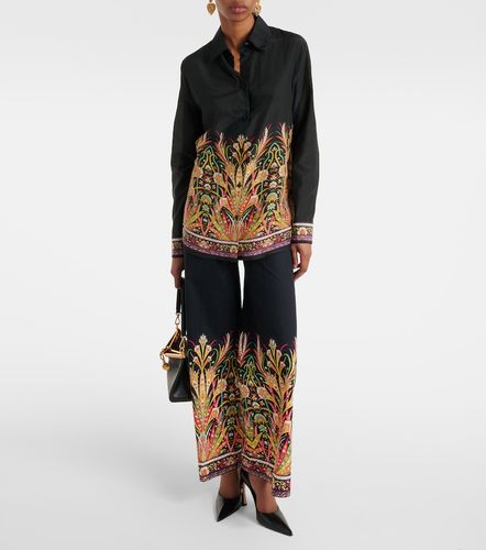Camisa de algodón y seda estampada - Etro - Modalova