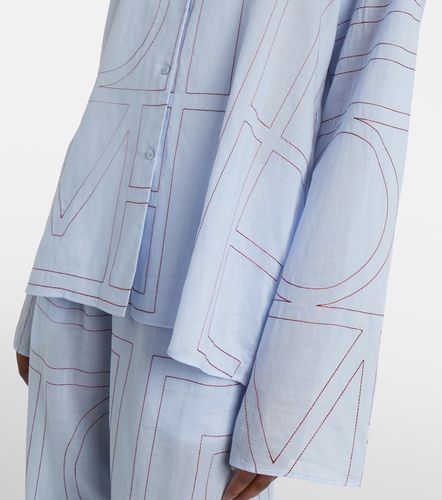 Camicia in misto cotone con ricamo - Toteme - Modalova