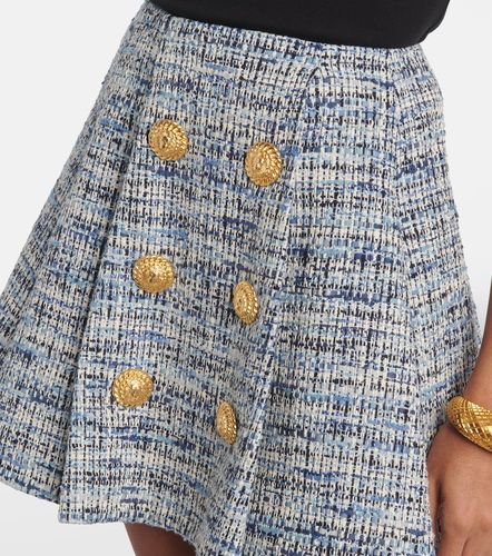 Minigonna in misto cotone space-dye - Balmain - Modalova