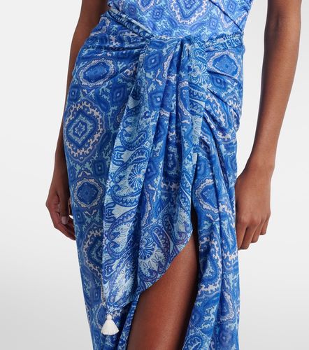Pareo Mykonos de algodón y seda estampado - Heidi Klein - Modalova