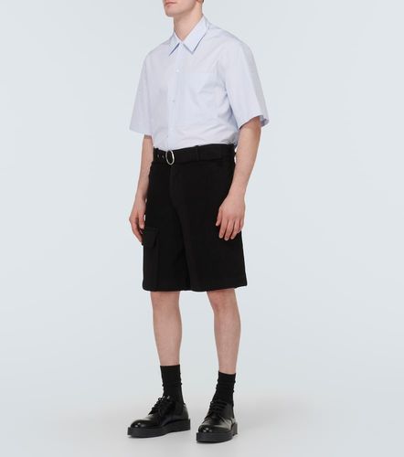 Crochet low-rise cotton-blend shorts - Jil Sander - Modalova