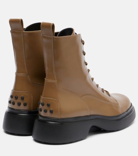 Tod's Leather combat boots - Tod's - Modalova