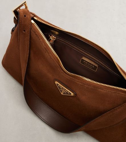 Bolso al hombro Aimée Medium de ante - Prada - Modalova
