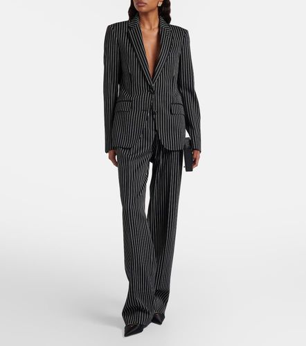 Pinstripe wool and cotton blazer - Tom Ford - Modalova