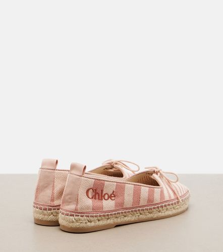 Isla striped canvas espadrilles - Chloe - Modalova