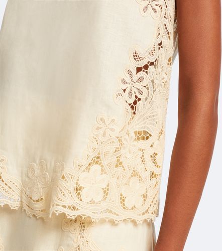 Amelie crochet-trimmed linen top - Ulla Johnson - Modalova