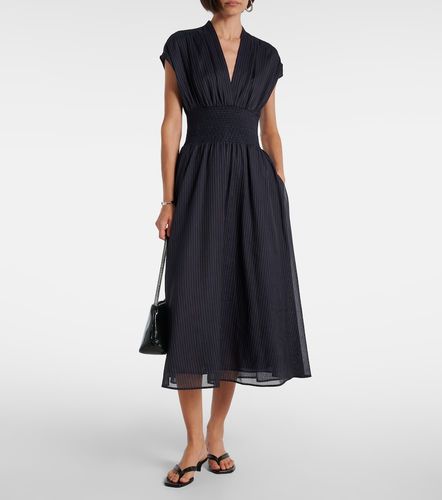 Vestido midi de algodón a rayas - Tory Burch - Modalova