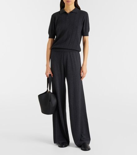 Pantaloni Aina in cotone e cashmere a gamba larga - Lisa Yang - Modalova
