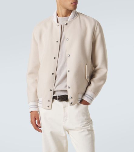 Wool and cashmere varsity jacket - Eleventy - Modalova