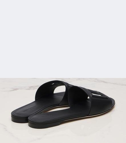 Dolce&Gabbana DG leather slides - Dolce&Gabbana - Modalova