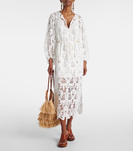 Zimmermann Abito midi Coco in pizzo - Zimmermann - Modalova