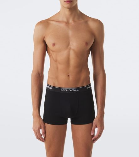 Set de 3 bóxer briefs de jersey de algodón - Dolce&Gabbana - Modalova