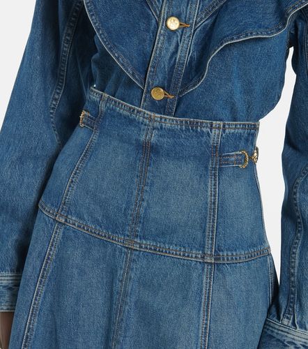 Falda midi Brigette de denim plisada - Ulla Johnson - Modalova