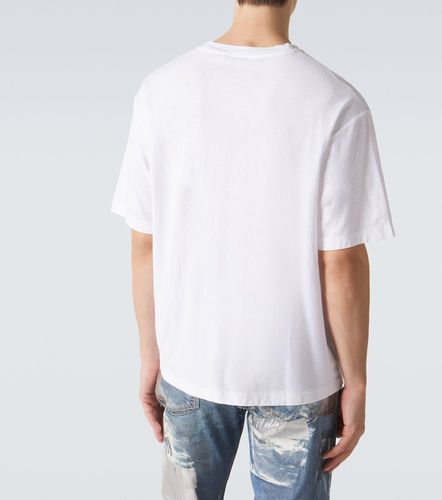 T-shirt in jersey di cotone e canapa con logo - Acne Studios - Modalova