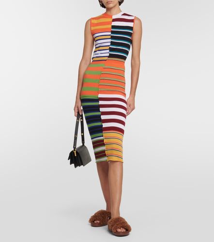 Marni Vestido midi de lana a rayas - Marni - Modalova