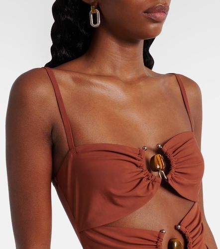 Pierced Orbit cutout jersey minidress - Christopher Esber - Modalova