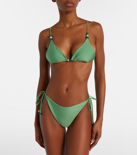Via beaded triangle bikini top - Jade Swim - Modalova
