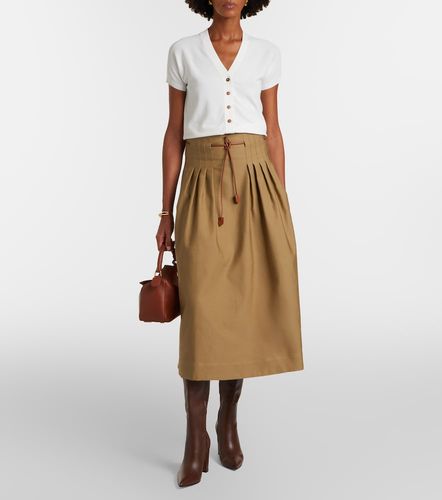 Gonna midi Tempio in twill di cotone - Max Mara - Modalova