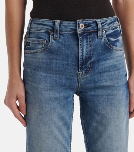 Jeans rectos Girlfriend de tiro medio - AG Jeans - Modalova