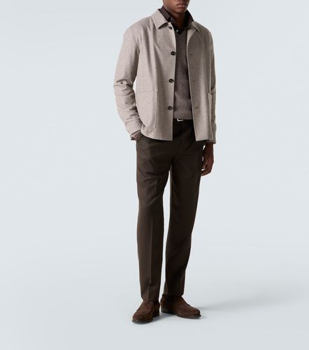 Zegna Wool flannel tapered pants - Zegna - Modalova
