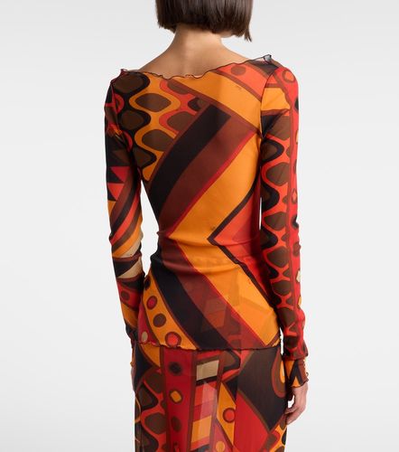Pucci Vivara tulle crop top - Pucci - Modalova