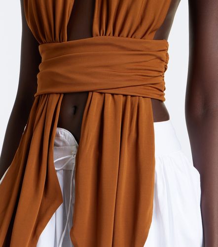 Top de jersey con bufanda - Christopher Esber - Modalova