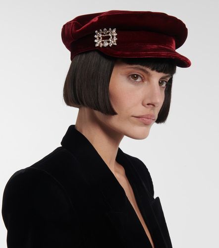 Gorra Baker Boy de terciopelo - Roger Vivier - Modalova
