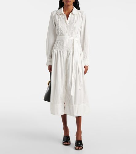 Belted cotton shirt midi dress - Ulla Johnson - Modalova