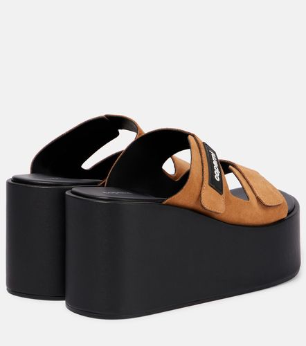 Coperni Logo suede wedge mules - Coperni - Modalova