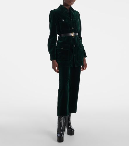 Giacca Saharienne in velluto di cotone - Saint Laurent - Modalova