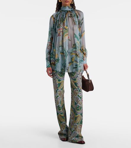 Etro Printed ruched silk top - Etro - Modalova