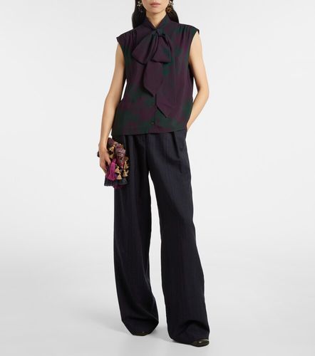 Top estampado con lazada - Dries Van Noten - Modalova