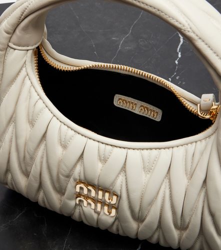 Wander Small leather top-handle bag - Miu Miu - Modalova