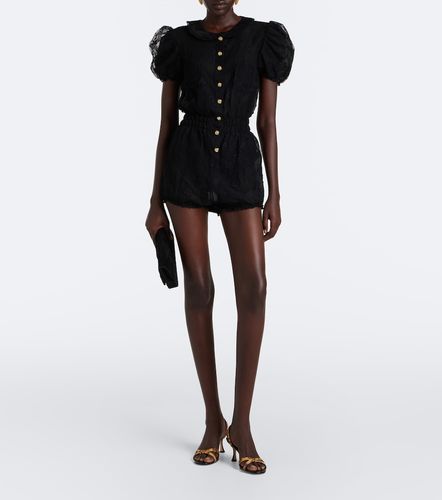 Jumpsuit corta in pizzo - Alessandra Rich - Modalova