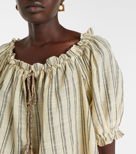 Top cropped Paros in cotone a righe - Ulla Johnson - Modalova