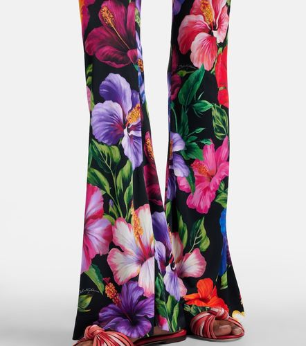 Pantalones flared florales - Dolce&Gabbana - Modalova