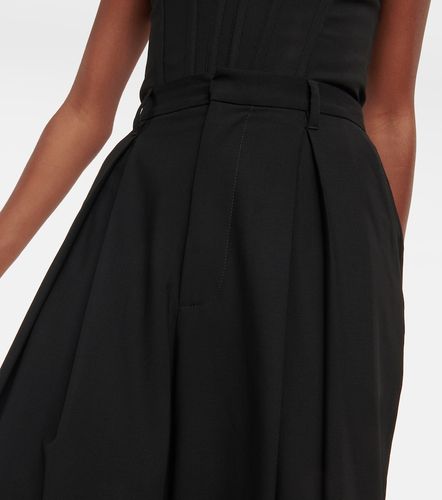 Wool-blend wide-leg pants - Giuseppe di Morabito - Modalova