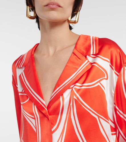 SIR Ramona printed silk satin shirt - SIR - Modalova