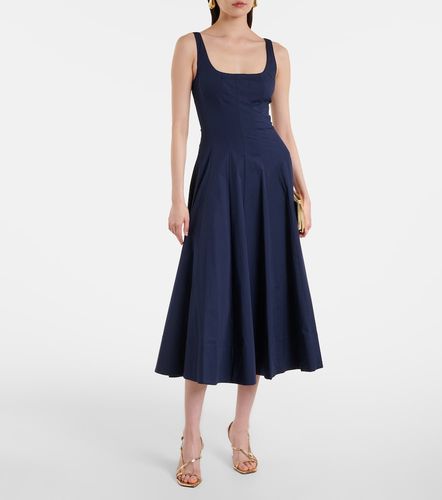 Abito midi Wells in cotone a pieghe - Staud - Modalova