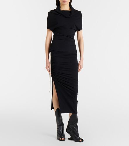 Gonna midi Edfu in jersey di cotone - Rick Owens - Modalova