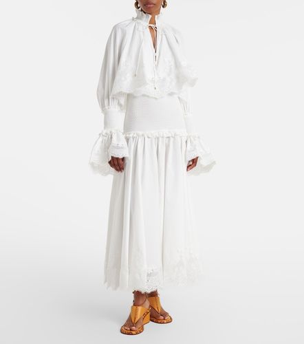 Vestido largo Alchemy de popelín de algodón con encaje - Zimmermann - Modalova
