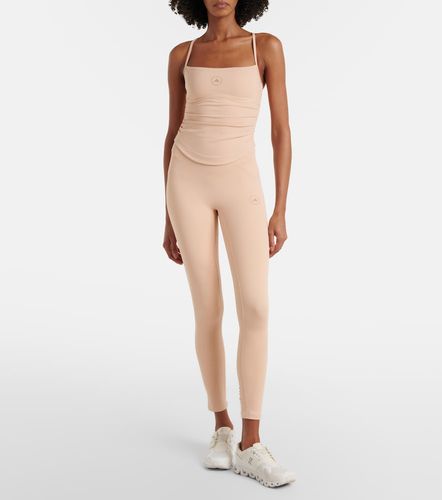 Top con logo e ruches - Adidas by Stella McCartney - Modalova