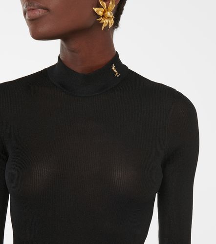Lupetto Monogram in seta - Saint Laurent - Modalova
