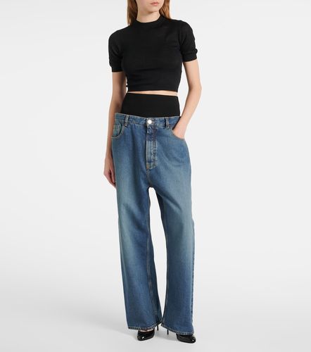 Alaia Cropped cashmere top - Alaia - Modalova