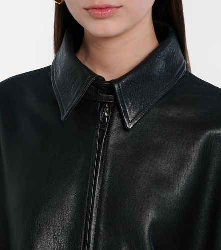 Giacca blouson oversize Doran in pelle - Nour Hammour - Modalova