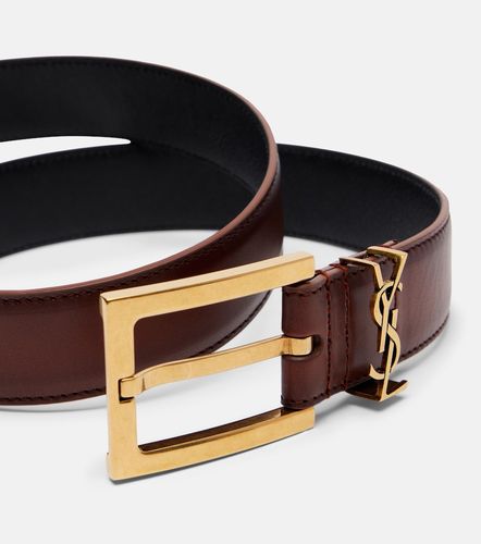 Cassandre leather belt - Saint Laurent - Modalova