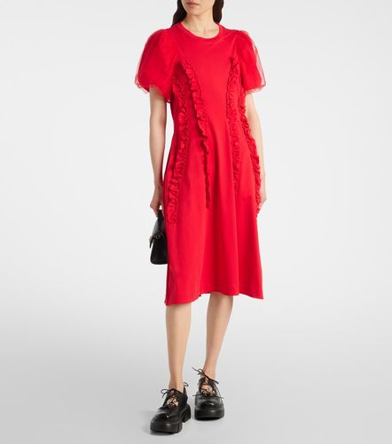 Vestido midi de tul de algodón - Simone Rocha - Modalova