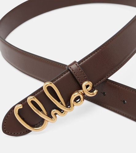 Iconic embellished leather belt - Chloe - Modalova