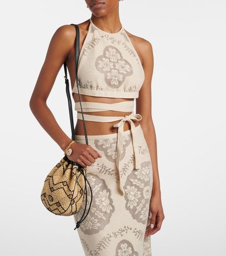 Open-back cotton-blend crop top - Valentino - Modalova